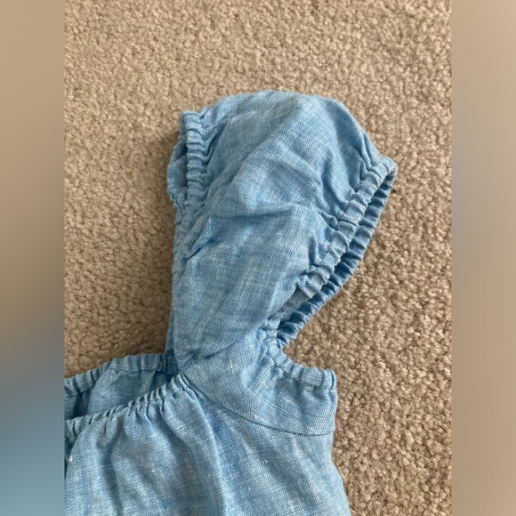 NWT Aritzia Wilfred “ethereal” linen top, chambray buoy blue, size S - Picture 9 of 15